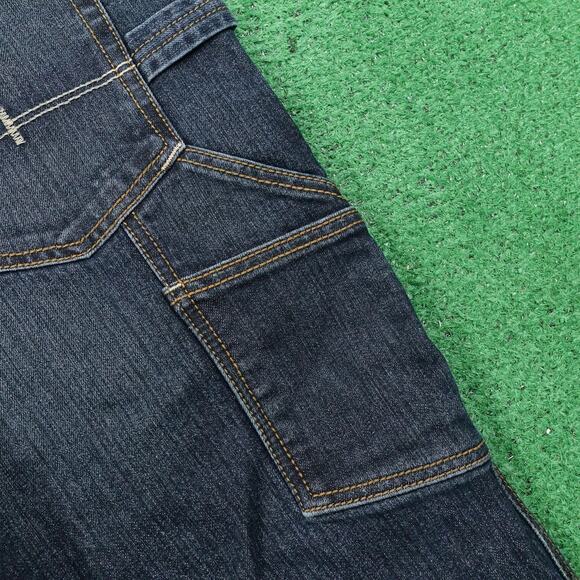 Ariat Rebar M4 Jeans Mens 34x30 Blue Relaxed Boot Workwear Carpenter Pockets - Picture 9 of 14